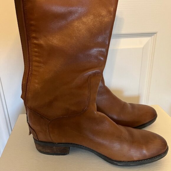 Sam Edelman Penny Leather Riding Boot 7.5M Whiskey Leather - Picture 5 of 5